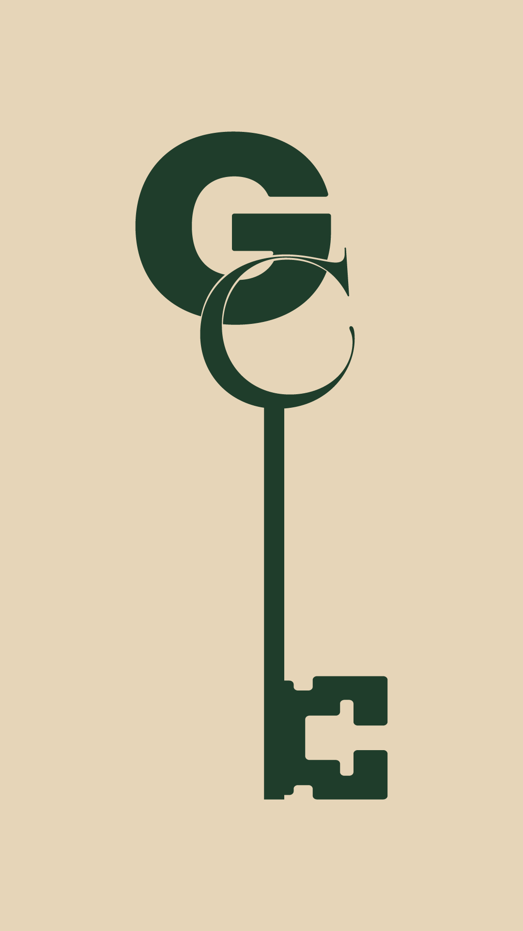 Clé blasonnée, symbole de conciergerie.